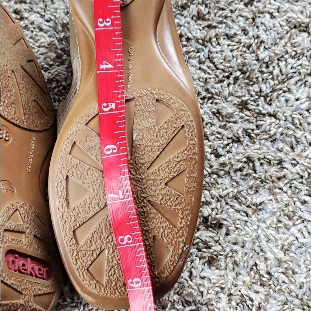 Rieker Beige Perforated Flats - Picture 5 of 8